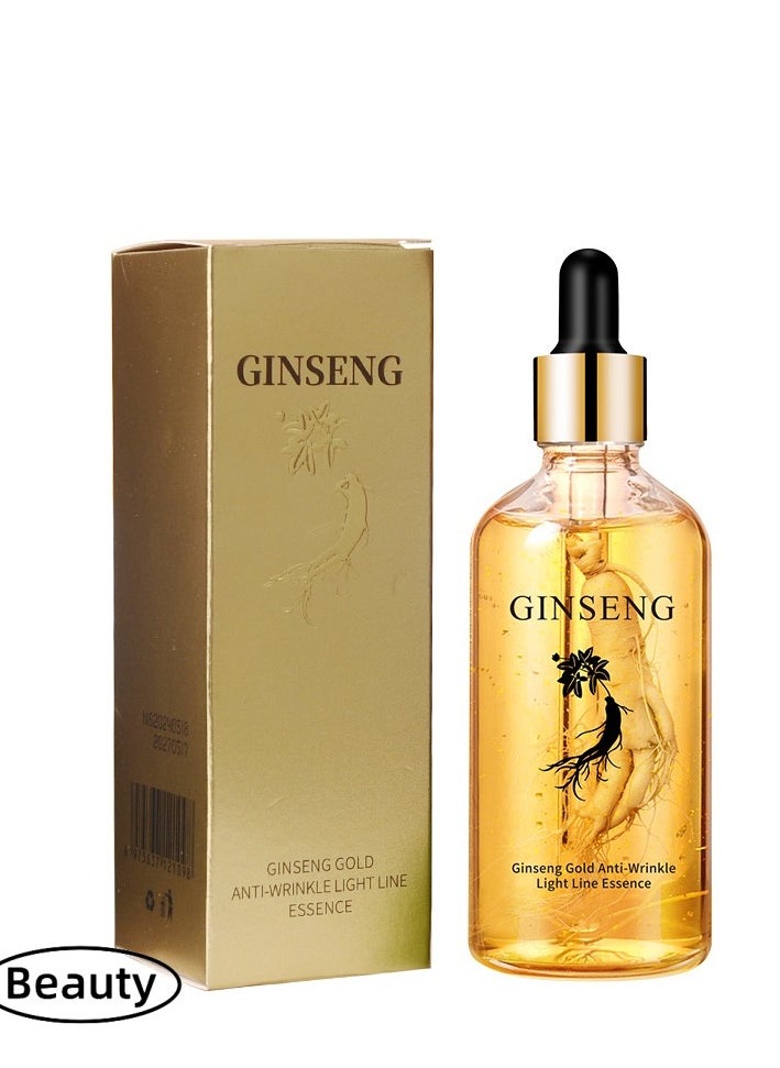 Generic - Ginseng Polypeptide Anti-Ageing Essence, Ginseng Extract Anti Wrinkle Serum, Ginseng Serum, Red Ginseng Gold Korean Anti Aging Essential Oil Face Moisturizer Reduce Fine Lines (1 Bottle) - Image 1