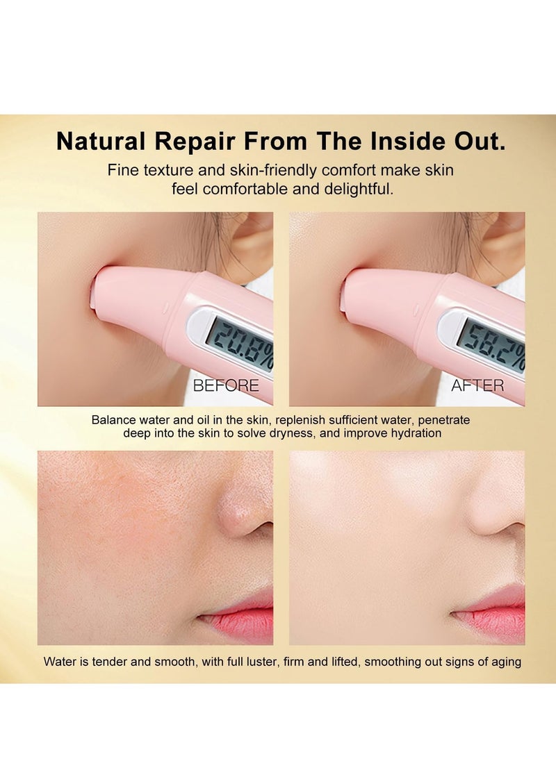 Generic - Ginseng Polypeptide Anti-Ageing Essence, Ginseng Extract Anti Wrinkle Serum, Ginseng Serum, Red Ginseng Gold Korean Anti Aging Essential Oil Face Moisturizer Reduce Fine Lines (1 Bottle) - Image 1