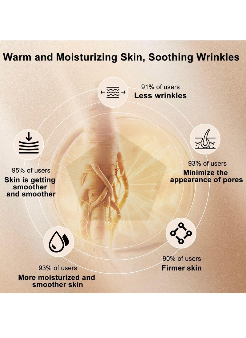 Generic - Ginseng Polypeptide Anti-Ageing Essence, Ginseng Extract Anti Wrinkle Serum, Ginseng Serum, Red Ginseng Gold Korean Anti Aging Essential Oil Face Moisturizer Reduce Fine Lines (1 Bottle) - Image 1