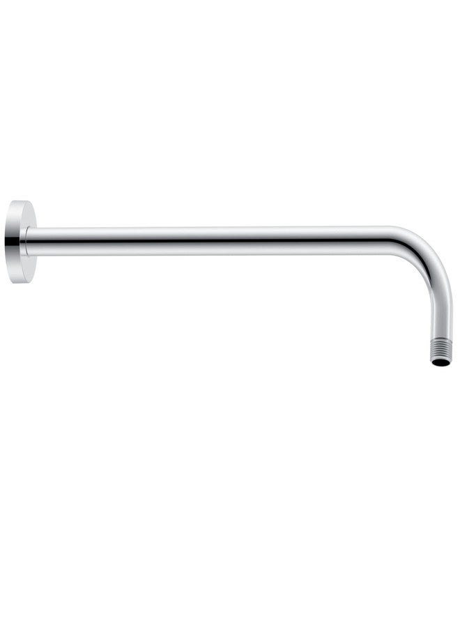 Hibbent 16 Inch All Metal Shower Extension Arm, Extra Long Extender with Flange, Stainless Steel Rainfall Shower Arm Water Outlet, Wall Mounted Shower Head Extender, Chrome - Image 1