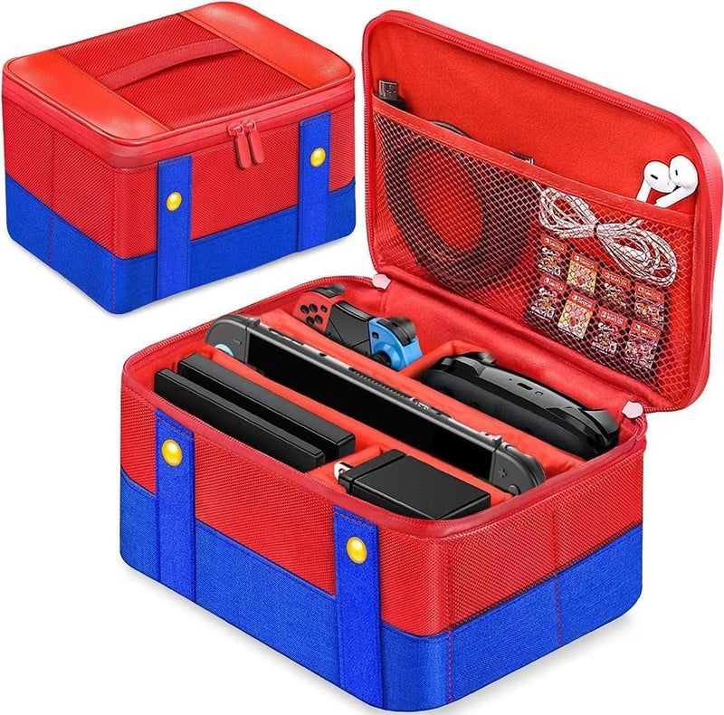 TMOHRA Cute Switch Carry Case for Switch 2/Nintendo Switch/Lite/OLED, Portable Soft Shell Waterproof Protective Storage Travel Carrying Case Messenger Bag Oxford for NS SD Console Dock JoyCons Accessories - Image 1