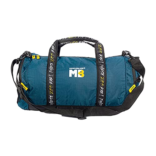 MuscleBlaze Gym Bag (Phirse Zidd Kar), Duffle Bag for Men and Women, Blue, 30 L - Image 1