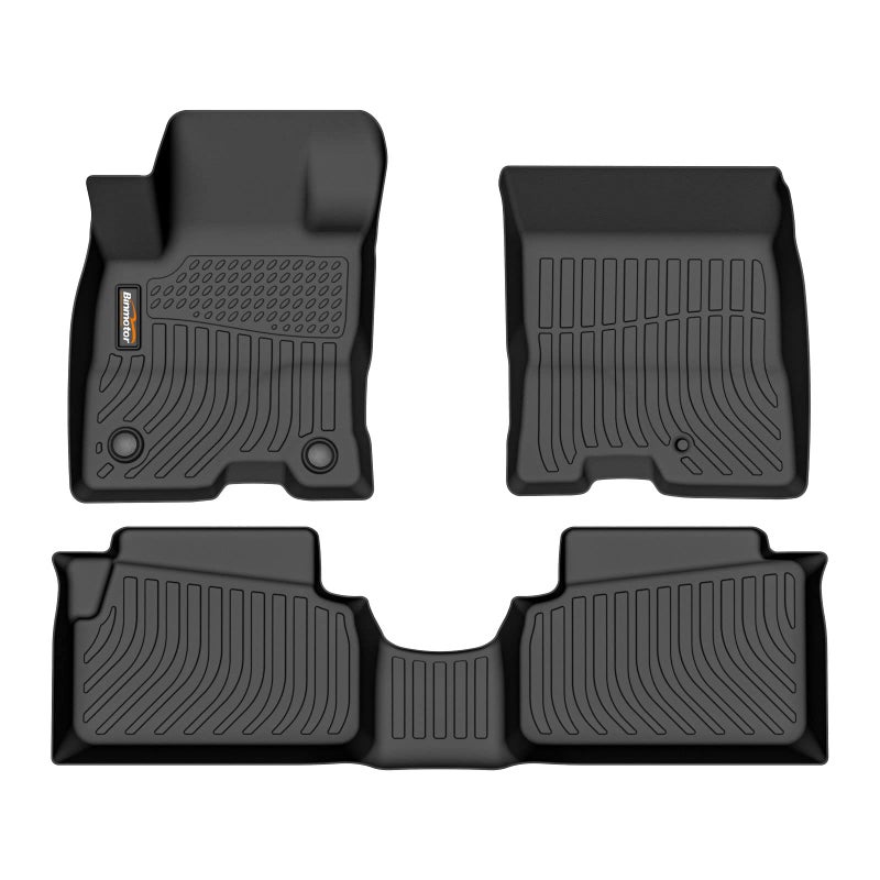 BinmotorAll Weather TPE Floor Mats for Ford Maverick Hybrid 20252022 Heavy Duty Car Floor Liners Protection Automotive Car Mats Front 2nd Row Full Set for Maverick Hybrid Accessories