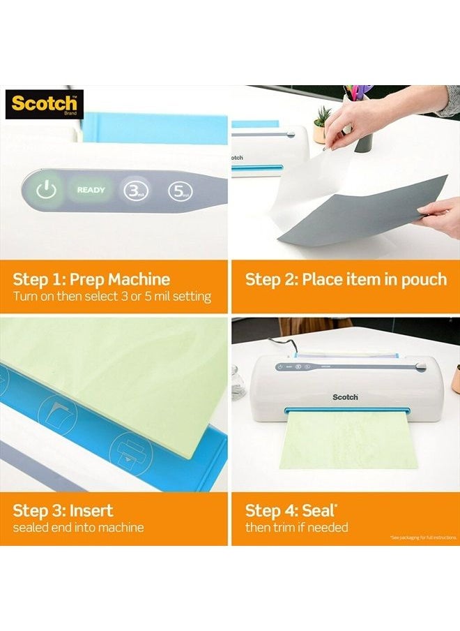 Scotch  - آلة الترقق الحراري، نظام 2 أسطوانة للحصول على لمسة نهائية احترافية، للاستخدام في المنزل أو المكتب أو المدرسة، مناسبة للاستخدام مع الصور (TL901X) - Image 1