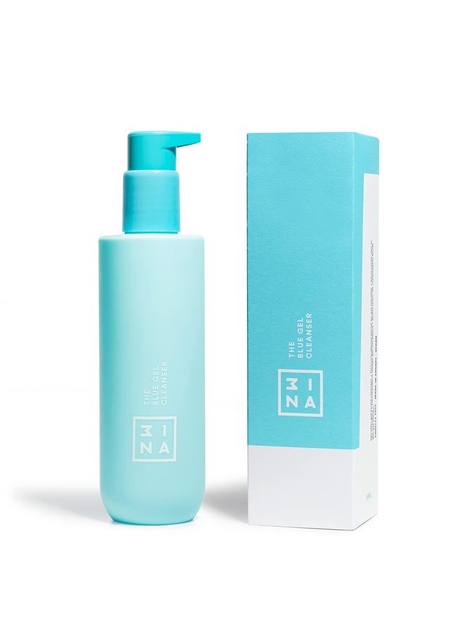 3INA MAKEUP - Vegan - Cruelty Free - The Blue Gel Cleanser - Blue - Makeup remover - Refreshing micellar formula - Aloe & Hamamelis - Smooths, calms, refresh and purifies skin  - Image 4