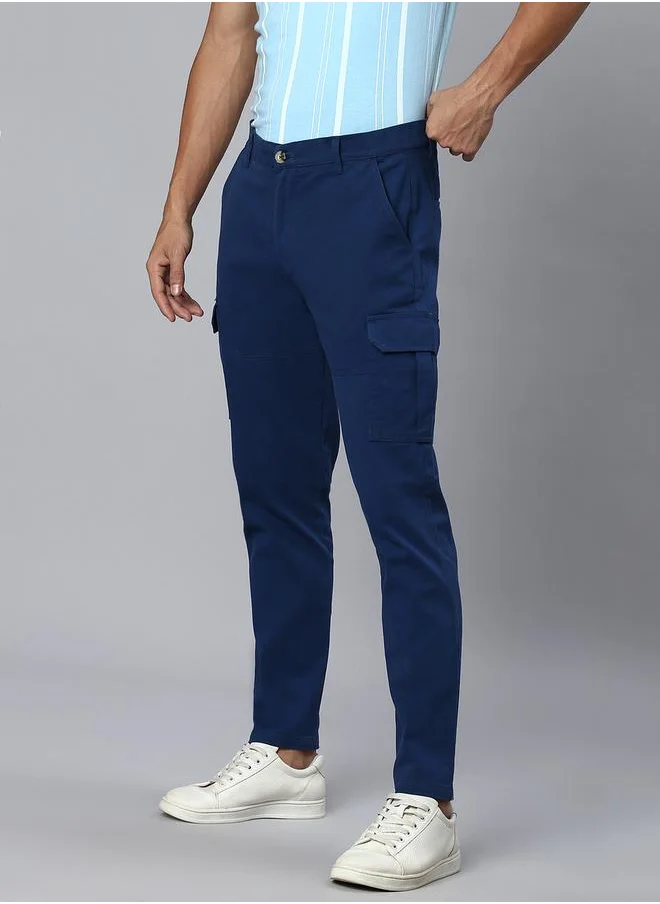 HIGH STAR High Rise Regular Fit Trousers with Pockets