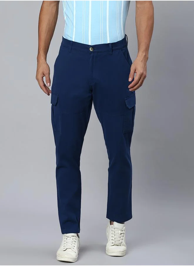 HIGH STAR High Rise Regular Fit Trousers with Pockets