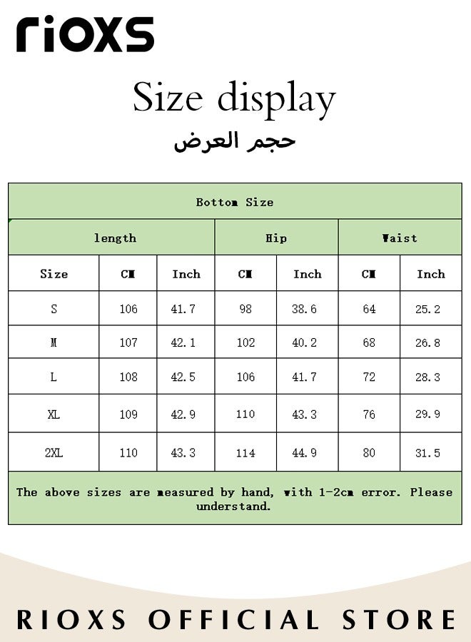 RIOXS Wide Leg Ruffle Pants For Women Girls Casual Loose High Waist Tie-Knot Trousers With Pockets Woman's Summer Flowy Pants  - Image 4