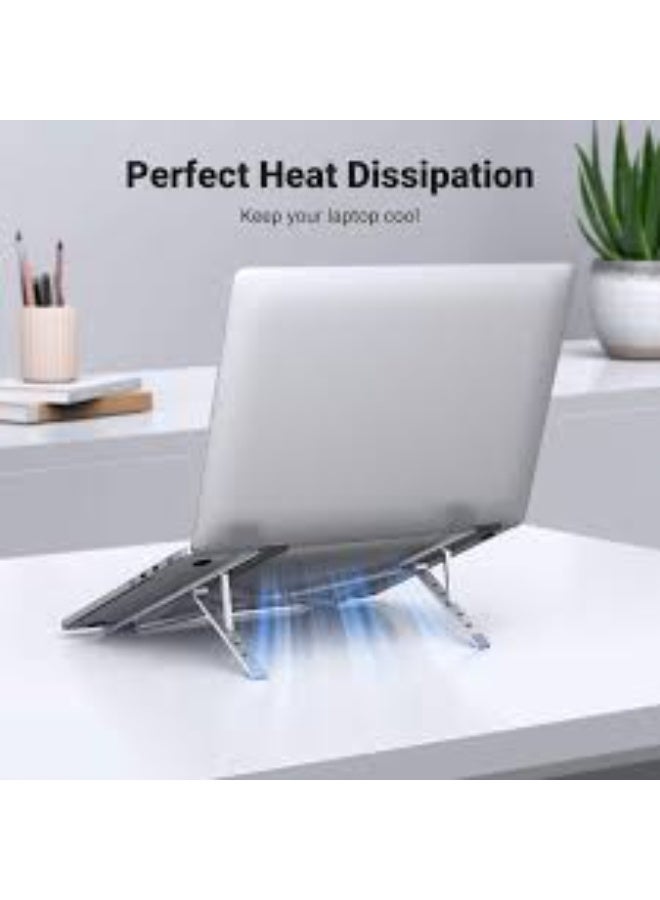 Laptop Stand with 7 Adjustable Levels – Ergonomic Design, Multifunctional Adjustable Laptop Holder for All Laptops (Silver), Cooling and Comfortable, Ideal for Office, Home. and Travel Use - Image 3