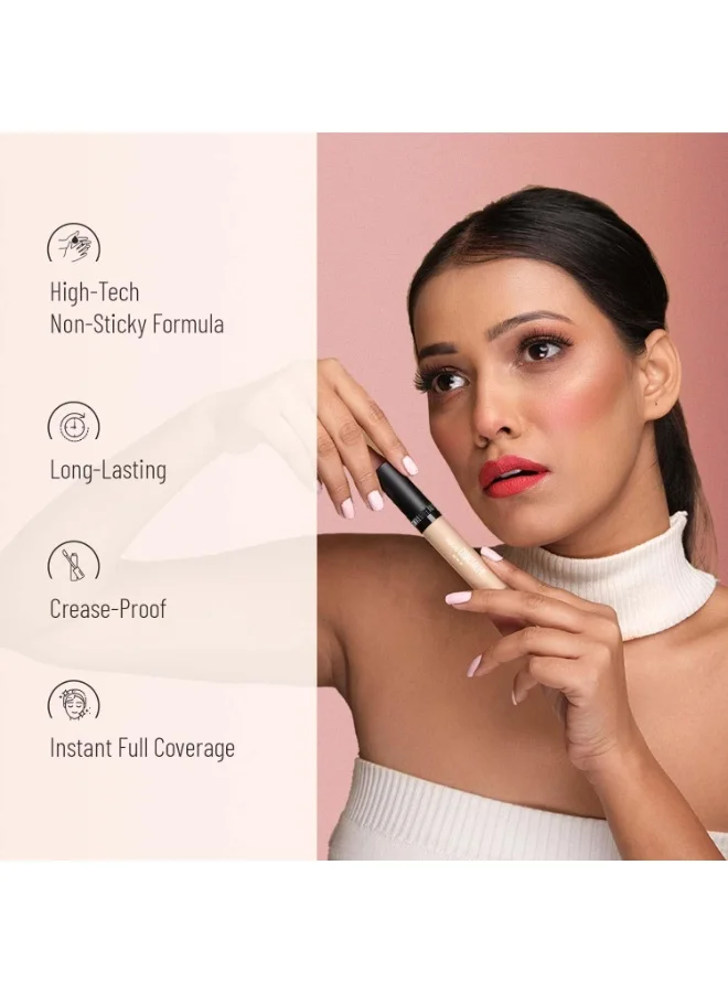 Swiss Beauty Swiss Beauty Liquid Light Weight Concealer With Full Coverage |Easily Blendable Concealer For Face Makeup With Matte Finish | Shade- Warm-Sand, 6g