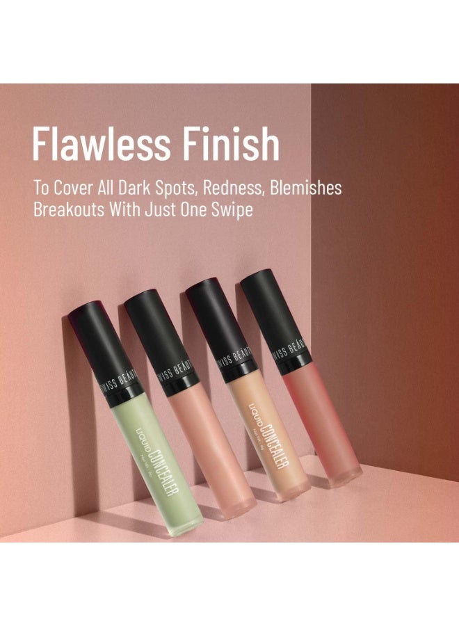 Swiss Beauty Liquid Light Weight Concealer With Full Coverage |Easily Blendable Concealer For Face Makeup With Matte Finish | Shade- Warm-Sand, 6g - Image 3