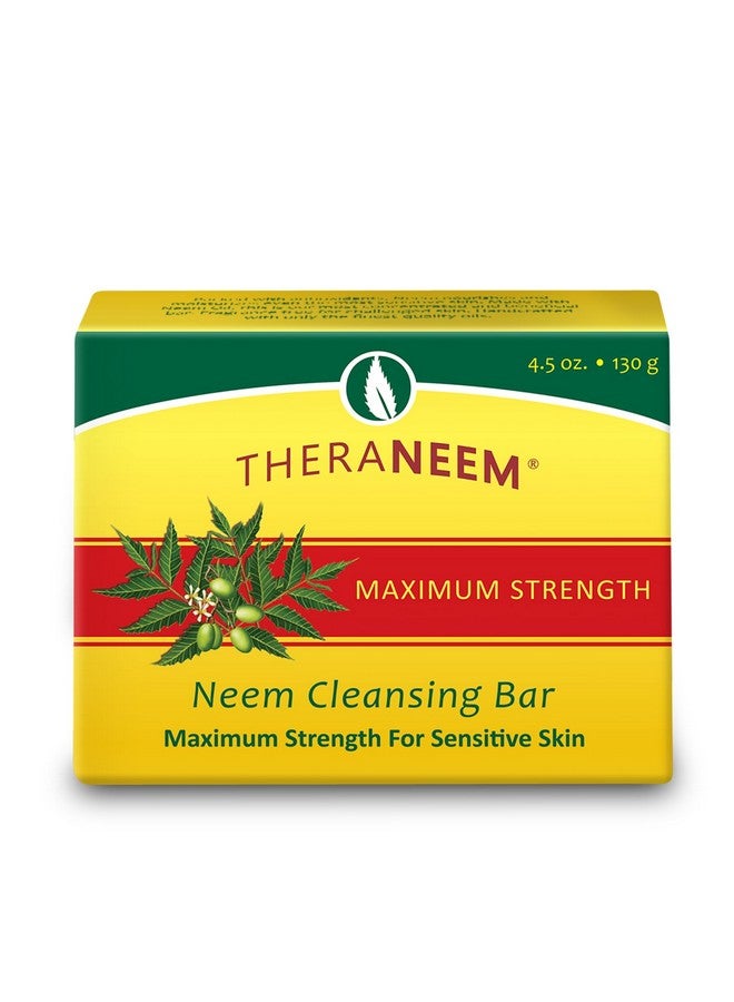 ثيرا نيم صابونة ثيرا نيم العلاجية لتنظيف البشرة، فائقة القوة | صابون زيت النيم للبشرة الحساسة | يلطف ويرطب | 4 أونصات - Image 1