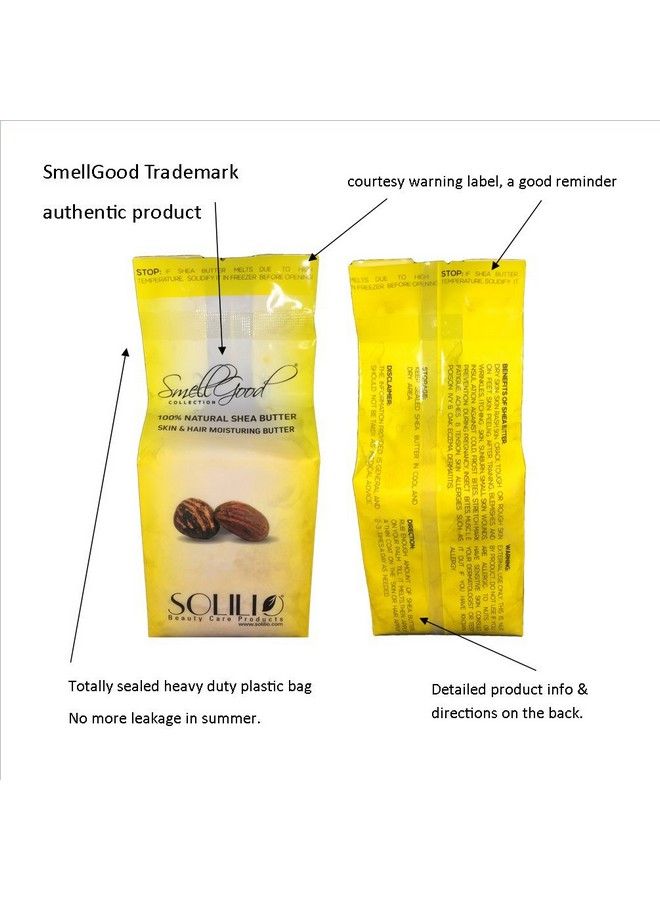 smellgood Raw Unrefined African Shea Butter 5Lb Block Soft & Creamy (Yellow) - Image 4
