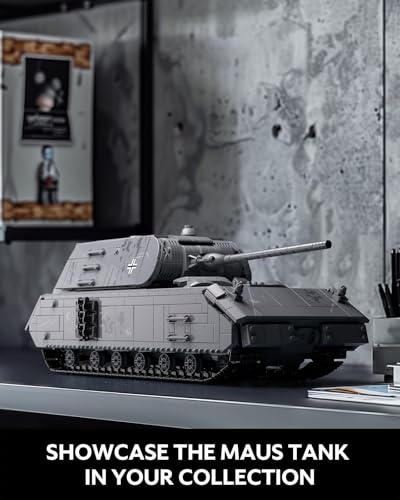 Nifeliz Maus Tank Building Model WW2 Collectible Military Panzer VIII Tank for Adults Army Model to Build and Display Gift Ideal for Military Fans NF10289 - Image 5