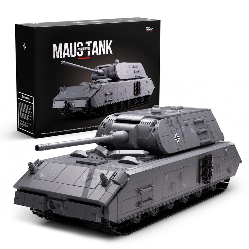 Nifeliz Maus Tank Building Model WW2 Collectible Military Panzer VIII Tank for Adults Army Model to Build and Display Gift Ideal for Military Fans NF10289 - Image 2