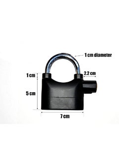 Vrozty Vrozty Anti Theft Motion Sensor Alarm Lock for Home Office and Bikes with High Security Metallic Black  - Image 4