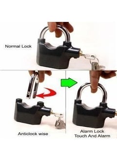 Vrozty Vrozty Anti Theft Motion Sensor Alarm Lock for Home Office and Bikes with High Security Metallic Black  - Image 3