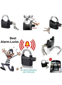 Vrozty Vrozty Anti Theft Motion Sensor Alarm Lock for Home Office and Bikes with High Security Metallic Black  - Image 2