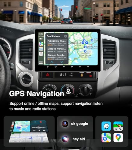 AINAVI 11.5 inch (4G+64G) Car Radio Stereo Upgrade for 2005-2015 Toyota Tacoma Compatible with Carplay Android Auto GPS Navigation WiFi Bluetooth Mirroring Touchscreen Headunit Replacement - Image 4