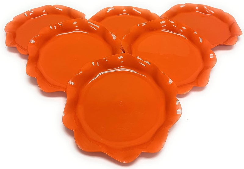 Mintra Office Mintra Home Reusable Bowls and Plates 6pk  Lotus Collection Orange Plate 6pk  75inW 