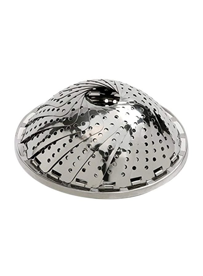 نور برو Stainless Steel Vegetable Steamer Silver 23cm - Image 1