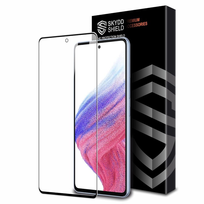Skyddshield Military-Grade Gorilla Tempered Glass For Samsung Galaxy A53 (6.5 Inch) With Installation Kit | Edge to Edge Coverage | Black - Image 1