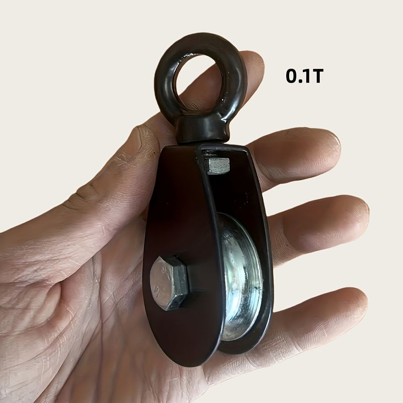 0.1 Ton Heavy Duty Stainless Steel Pulley Set Silent Bearing U Groove - Image 5