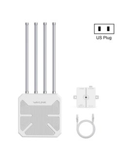 WAVLINK WN573HX3 AX3000 Waterproof Outdoor WiFi Wireless Outdoor Dual Band Router, Plug:US Plug
