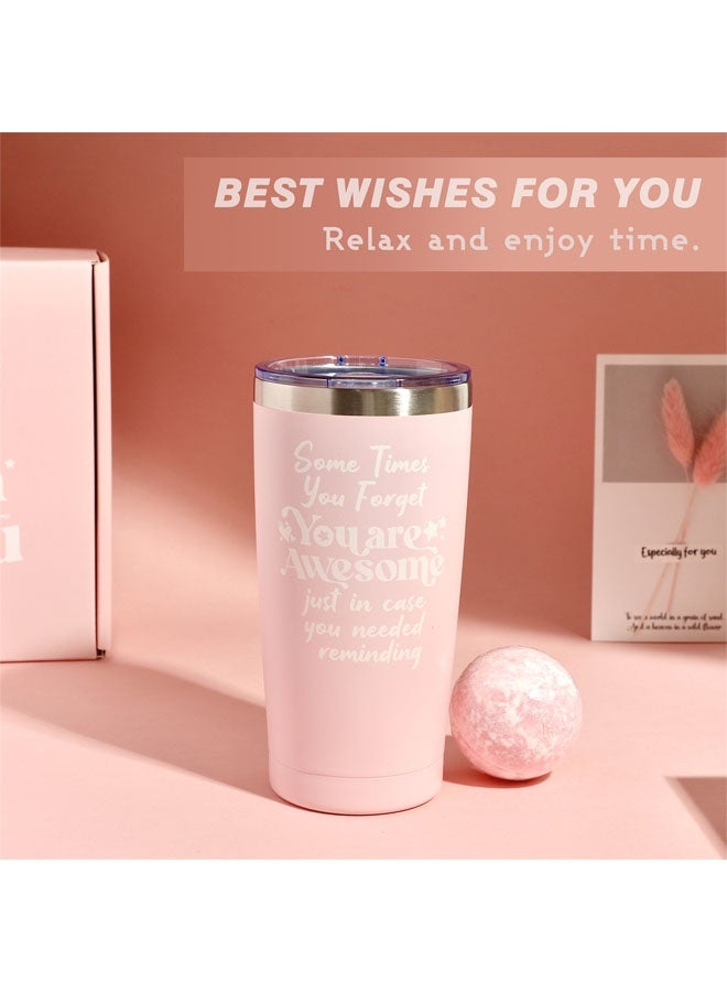 Hanayo Spa Gift Set Gifts for Women Happy Birthday Gifts Basket for Women Spa Gift Set for Ladies 10 PCS Spa Gift Basket Set with Gift Box Relaxation Bath Gift Set for Wife and Best Friend(Pink) - Image 5