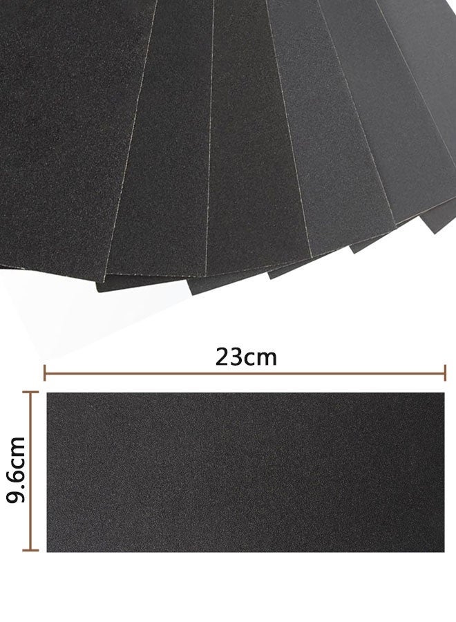 HOOTO Wet Dry Waterproof Sand Paper, 80 to 1000 Assorted Grit of 6Different Grit from Coarser to Finest, for Woodworking Metal Sanding and Automotive Polishing, - Image 2