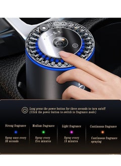 Houmt Car Diffuser Humidifier Aromatherapy 150ml Essential Oil Diffuser with LED Starry Ambient Light 300mAh Mini Portable Diffuser for Car Home Office Bedroom  - Image 2