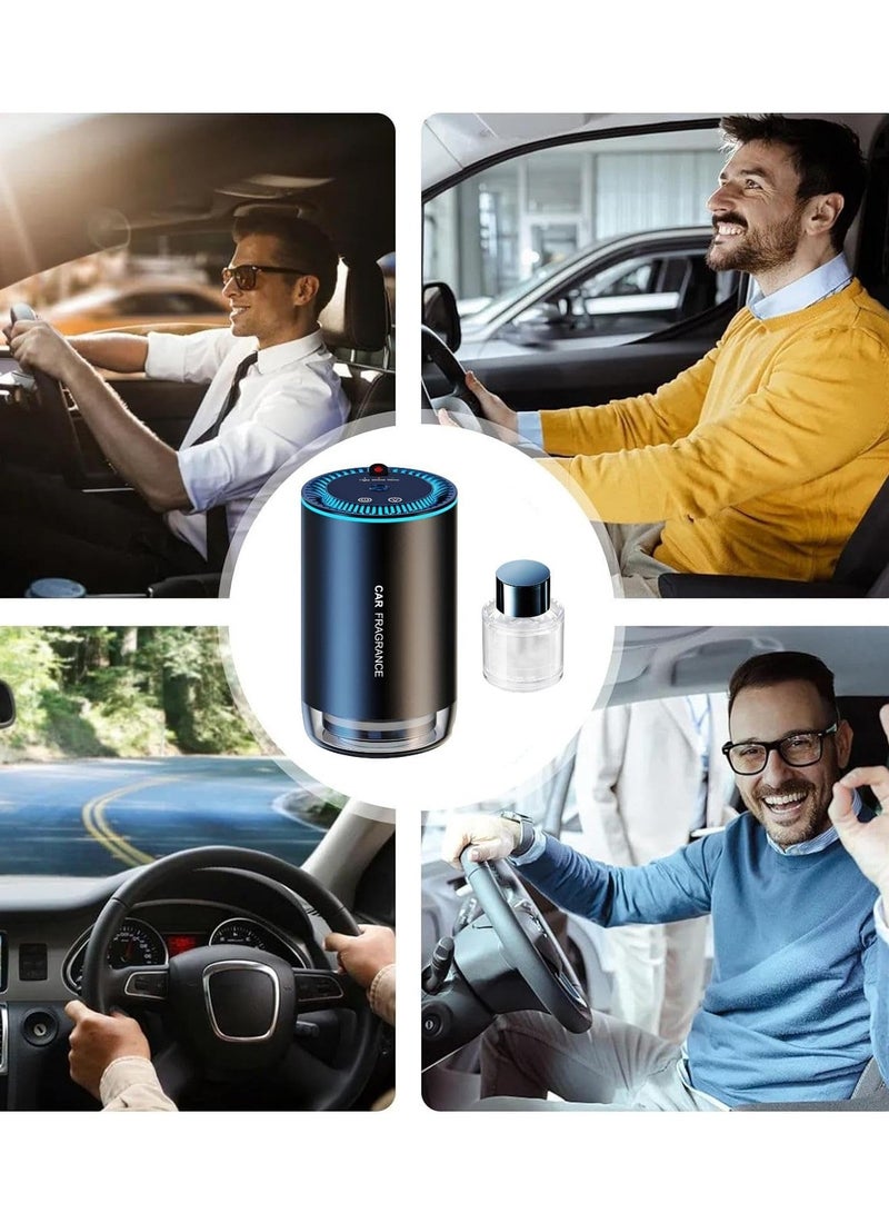 Houmt Car Diffuser Humidifier Aromatherapy 150ml Essential Oil Diffuser with LED Starry Ambient Light 300mAh Mini Portable Diffuser for Car Home Office Bedroom - Image 3