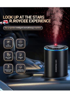 Houmt Car Diffuser Humidifier Aromatherapy 150ml Essential Oil Diffuser with LED Starry Ambient Light 300mAh Mini Portable Diffuser for Car Home Office Bedroom  - Image 4