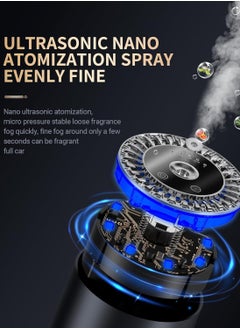 Houmt Car Diffuser Humidifier Aromatherapy 150ml Essential Oil Diffuser with LED Starry Ambient Light 300mAh Mini Portable Diffuser for Car Home Office Bedroom  - Image 5