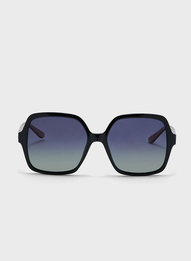 GUESS Gradient Oversized Rectangle Shape Sunglasses - Image 2