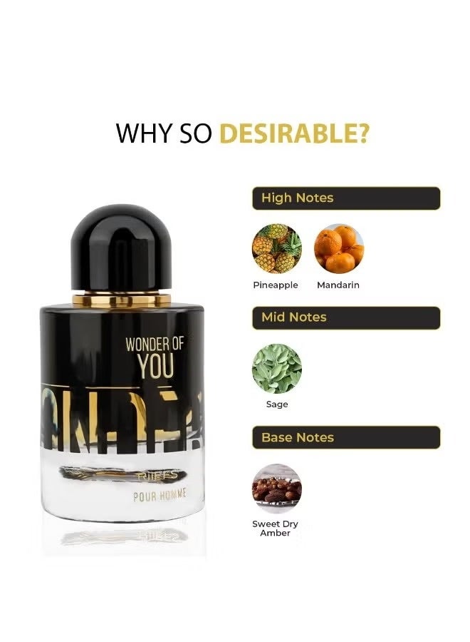 ريفس عطر وندر أوف يو للرجال، 100 مل - Image 3