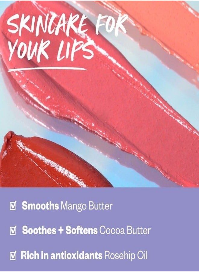 Kosas Kosas Weightless Satin Lip Color - High Cut - Warm Rosy Pink Moisturizing Lipstick, 4g  - Image 4