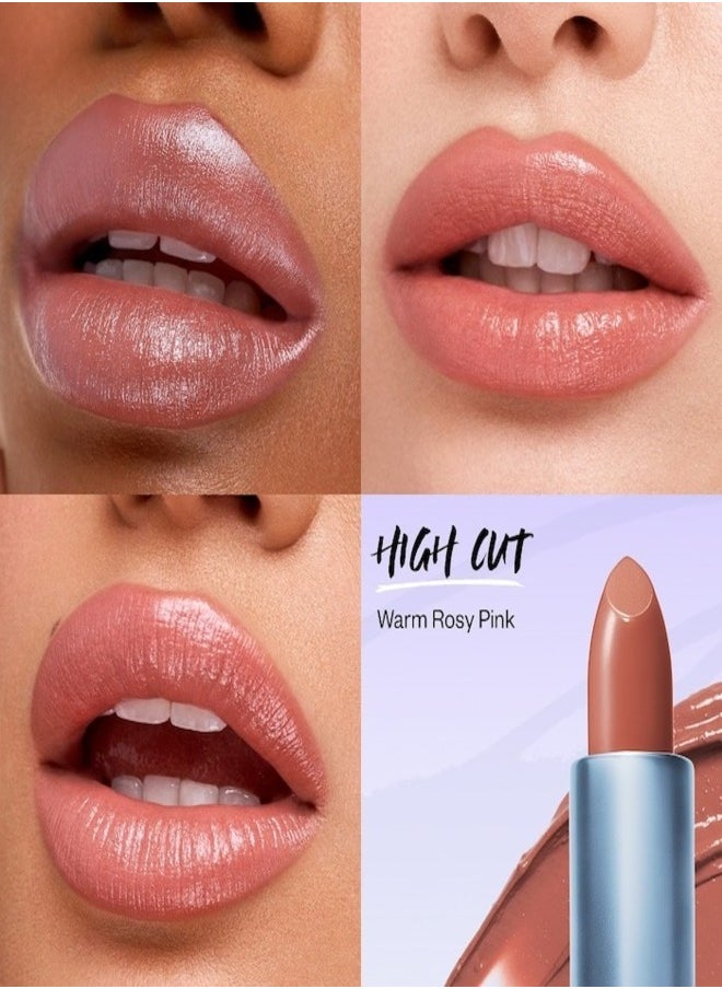 Kosas Kosas Weightless Satin Lip Color - High Cut - Warm Rosy Pink Moisturizing Lipstick, 4g  - Image 3
