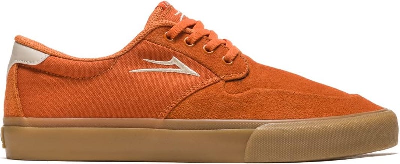 Lakai Men's Riley 3 Skate Shoe - Burnt Orange Suede - Image 1
