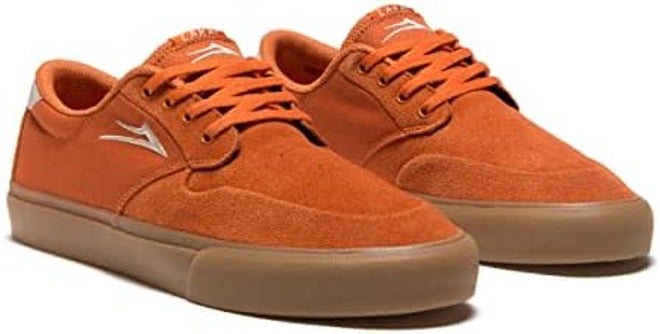 Lakai Men's Riley 3 Skate Shoe - Burnt Orange Suede - Image 2