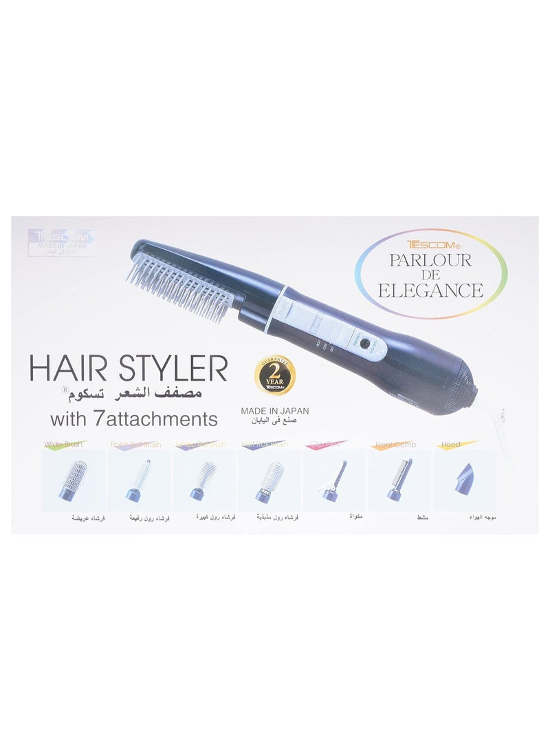 Tescom Hair Styler dryer with 7 attachments - Image 2