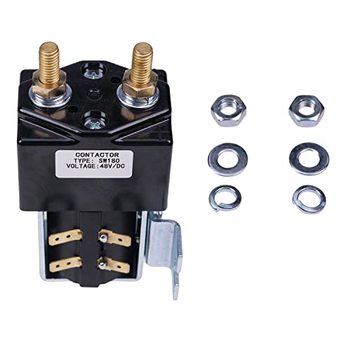 Holdia Heavy Duty DC Contactor Solenoid Replace Compatible with Albright SW180 Style 48V 200A - Image 3