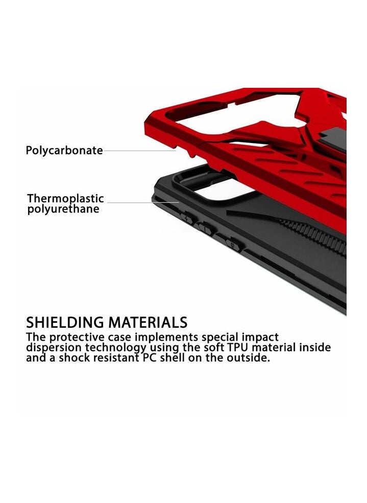 Bills iPhone 13 Pro Max Premium Armor Case Built-In Kickstand - Military-Grade Shockproof Protective Cover with Reinforced Corners (Red)  - Image 4