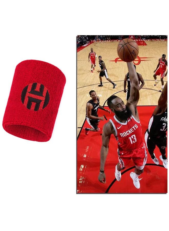 Ant Stretchy & Sweat Absorbing Sports Breathable Wristband ,Shock-Proof Wristband Running Sports Protective Gear for Tennis Basketball Running Gym Working Out Red - Image 3