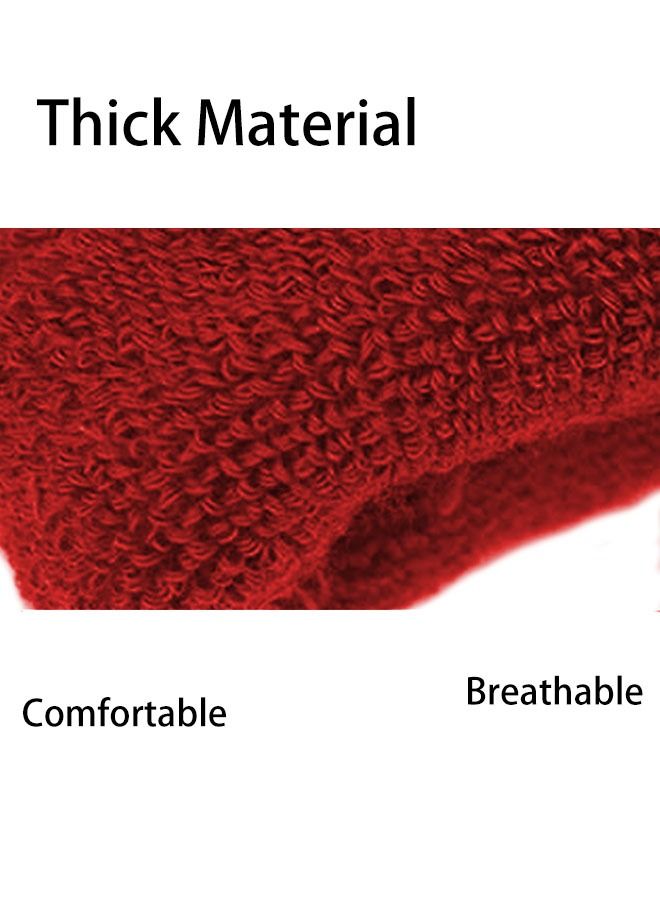 Ant Stretchy & Sweat Absorbing Sports Breathable Wristband ,Shock-Proof Wristband Running Sports Protective Gear for Tennis Basketball Running Gym Working Out Red - Image 4