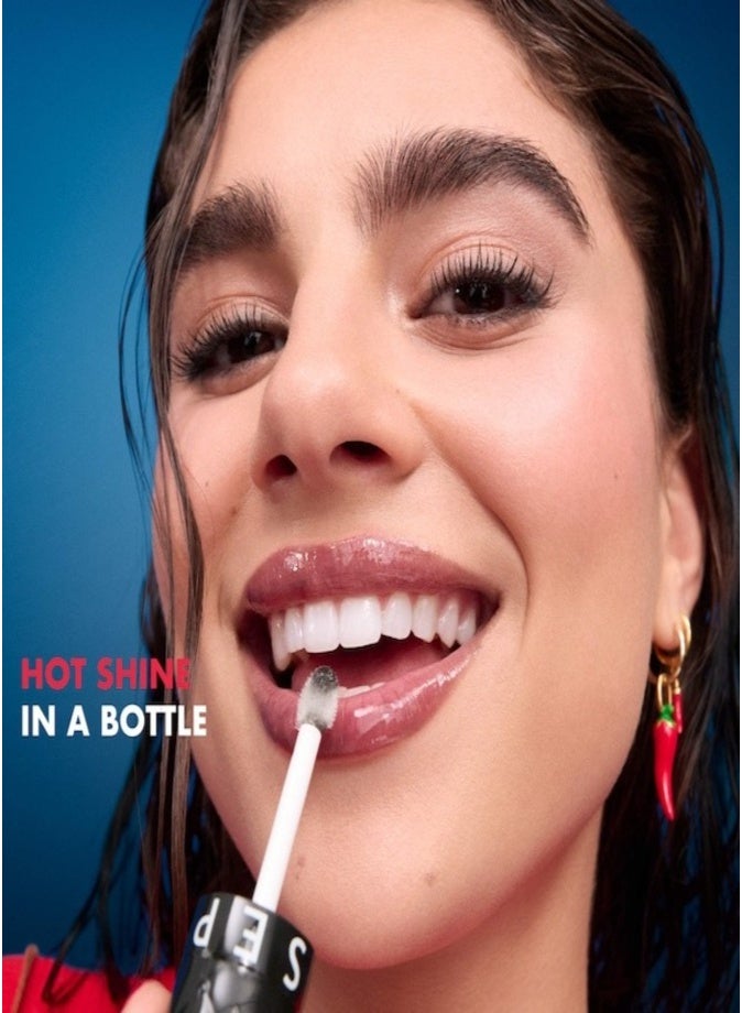 مجموعة سيفورا: ملمع شفاه ممتلئ وجذاب x تاباسكو 6 مل - هالابينو - ملمع شفاه شفاف أصفر مخضر يدوم طويلاً - Image 4