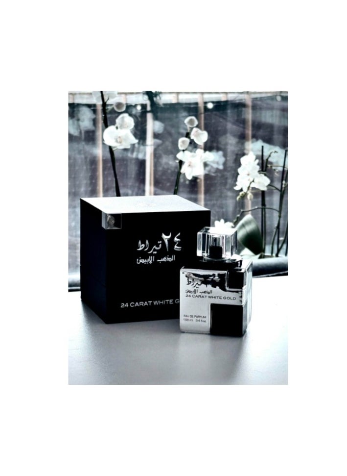 Lattafa 24 Carat White Gold EDP Unisex  100ml  - Image 4