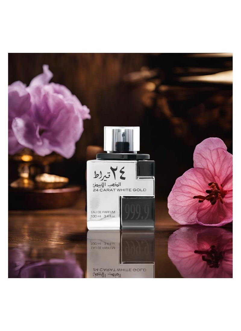 Lattafa 24 Carat White Gold EDP Unisex  100ml  - Image 3