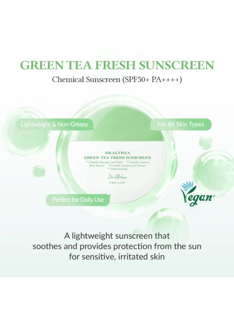 Dr.althea Green Tea Fresh Sunscreen Lightweight for Calming UV Defense - Image 2