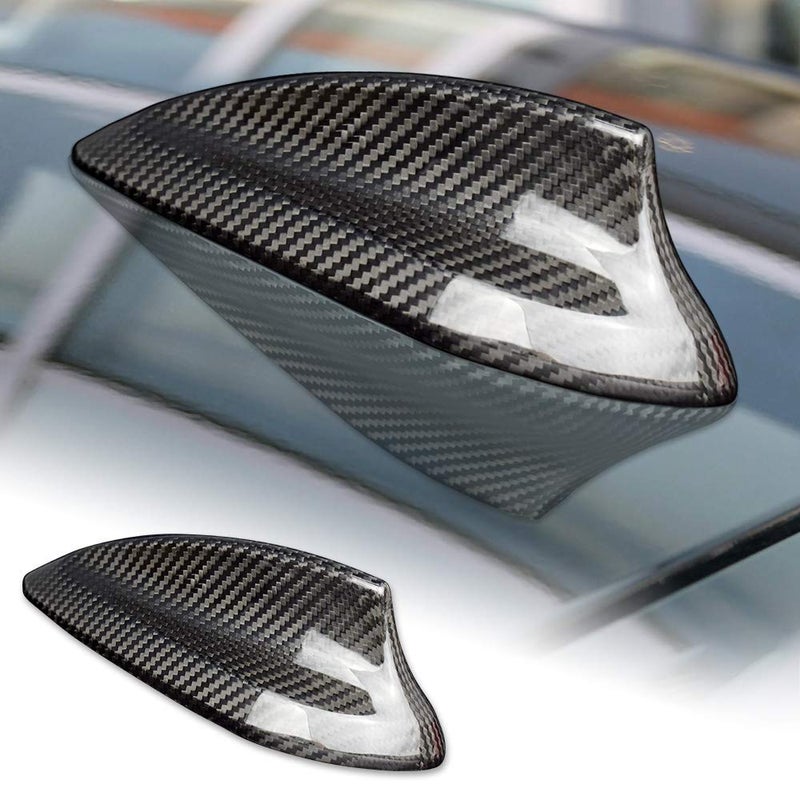 AIRSPEED Carbon Fiber Car Shark Fin Antenna Cover Radio Signal Base Sticker for BMW F22 F87 M2 F30 F35 F80 M3 G20 F32 F36 F82 M4 G30 G38 F90 M5 G11 G12 Accessories Black